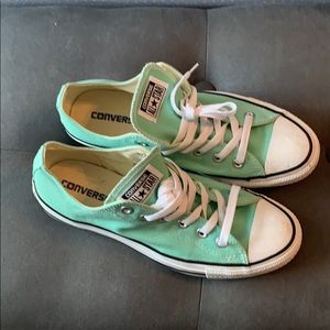 Converse mint green sneakers